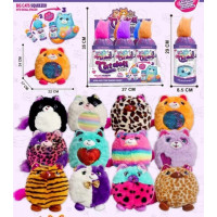 М'яка іграшка арт. C2361 (144шт/2) котики в колбі 6 шт дисплей бокс