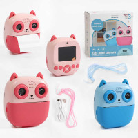 Фотоапарат-принтер C 73493 (50) фронтальна камера, type-C, роз’єм для TF-карти, фото, відео, 4 гри,