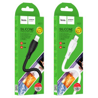 Кабель HOCO X61 USB - Lightning (1М) (черный)