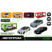 Машина мет. АВТОПРОМ арт. AP7755 (12шт/2) 1:24 AUDI RS7, батар,світло,звук,відкр.двері,короб. 28*16*