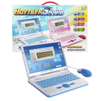 Ноутбук знань 73693 (24/2) БЛАКИТНИЙ “WToys”, ОЗВУЧУВАННЯ УКРАЇНСЬКОЮ МОВОЮ, від батарейок та мережі