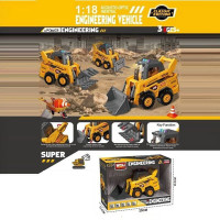 Спецтехніка WD 106 A (48) "Навантажувач", підсвічування, звуки, інерція, масштаб 1:18, гумові шини,