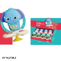 Брязкальце M613 слоненя з прорізувачем на присосці 3кол.12шт.в кор.41*15,8*29,2 /12/144/