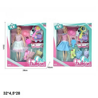 Лялька 29см 2128A з нарядами та аксес.2в.кор.32*4,5*28 /48/