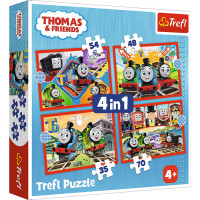 Пазли - (4в1) - "Томас та компанія" / Trefl, 34619