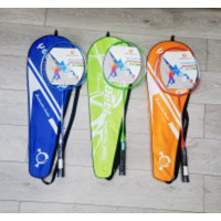 Бадмінтон арт. BD2613 (50шт)  65 см 3 кольори, в сумці  з воланом