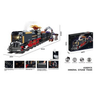 Конструктор BB 822 E (16) “Потяг”, 1035 елементів, підсвічування, парогенератор, в коробці