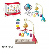 Мобіль на ліжечко 1688-104 тваринки на р.к.муз.світ.2кол.кор.32*10,7*24,5 /36/