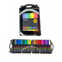 Акрилові фломастери в прозр. кор.1070-24 в 24кол. на водній основі (3,3*22,5*14,5)см