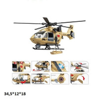 Гелікоптер військ. 666-53S інерц.батар.муз.світ.відкр.дв.кор.34,5*12*18 /24/