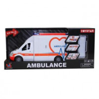 Автобус швидка 666-05P інерц.батар.муз.світ.відкр.дв.кор.39*12*17 /24/