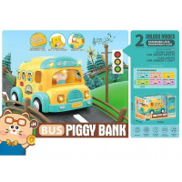 Сейф 8118 (12) "Автобус", підсвічування, звук, у коробці