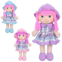 Лялька FJ18048 (48шт) 43см, м'яконабивна, петелька, 3 кольори, у пакеті, 28-48-9см