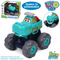 Машина 3151A/B/C(24шт) інерц-я,11,5см,корпус-тварина, рухомі деталі, в кор-ці, 17,5-15,5-15,5см