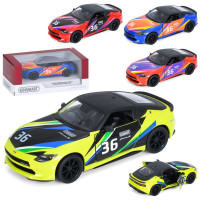 Машина KT5443WF (24шт) метал, інерція, 1:36, 12см, відчиняються двері, гумові колеса, 4 кольори, в к