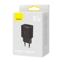 Зарядний пристрій для мобільних телефонів Baseus Compact Charger 3U 17W EU Black CCXJ020101