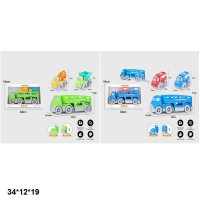 Трейлер автовоз 821-12/16 з будтехнікою .кор.34*12*19