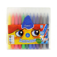 Фломастери-пензлики 12 кольорів Super Washable,1633-12PB,ТМ "Marco"