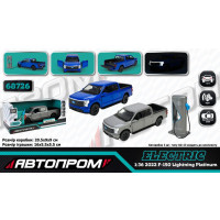 Іграшка машина мет. АВТОПРОМ арт. 68726 (32шт) 2кольори 1:36 Ford F-150,батар.,світло,звук,відкр.две