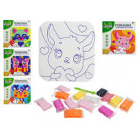 Розмальовка з повітряним пластиліном ТМ Lovin Набір для ліплення "Лісові друзі"/7000220