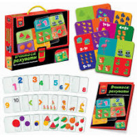 Гра розвиваюча Vladi Toys з пластиковими картками. Вчимося рахувати  VT1302-29 (укр)