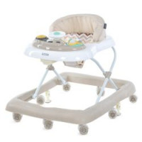 Ходунки ME 1185 RIDER Beige (1шт) музика, колеса 8шт, світло, стопор, на бат-ці, бежевий