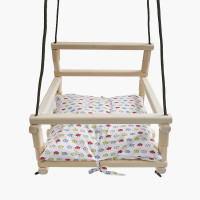 Гойдалка дерев"яна 35*35см з подушкою