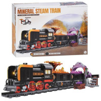 Конструктор BB830E (8шт) поїзд, дорога, тунель, світло, магнитні кріплення, 1054дет, бат(табл), в ко