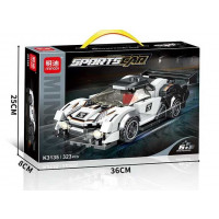 Конструктор K 3135 (36) “Автомобіль”, 323 деталі, гумові шини, рухомі елементи, в коробці