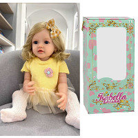 Лялька QM 130 (12) "TK Group", висота: 50 см, гумова, імітація скляних очей, пустушка, пляшечка, пам