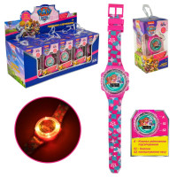 Дитячий годинник Paw Patrol арт. KH75/001L (120шт) зі світлом 10шт дисплей бокс 32*12,5*13 см