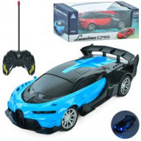 Машина 19-3B (36шт) р/к, 19см, 1:24, світло, гумові колеса, 2 кольори, на бат-ці, в кор-ці, 25-9,5-1