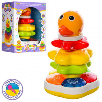 Пірамідка 7015-7040 UA неваляшка, брязкальце, 2 види, муз. (укр.), сві