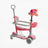 Самокат 5в1 P-63700 (1) Best Scooter, з ДОП. КОЛЕСАМИ в коро