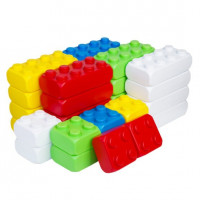 « Mega  Brick  Bamsic №3» арт. 115/26. Набір дитячий. Бамсик ( 4 кнопки 10 шт,  8 кнопок 20 шт)