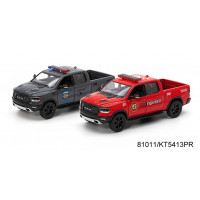 Машинка DODGE RAM 5'' KT5413WPR Police/FireFighter метал.інерц.відкр.дв.2в.кор./96/