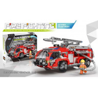 Конструктор ХВ 03028 (16) "Пожежна вантажівка", 767 деталей, рухомі елементи, в коробці