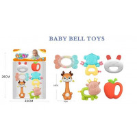 Набір брязкалець 508-151 (120/2) 6 штук, прорізувач, в пакеті