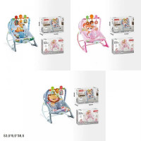 Дитячий шезлонг-гойдалка 69897/8/9 0-18кг вібрац.муз.3в.кор.53,5*8,5*38,5 /4/