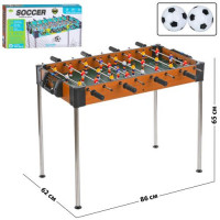 Футбол 2993 (4шт) дерев'яний, на штангах, на ніжках(метал), 86-62-в65см, м'ячі, шкала ведення рахунк