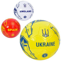 М'яч футбольний EN 3325 (30шт) розмір 5, ПВХ, 1,8мм, 340-360г, 3 види(країни), у кул.