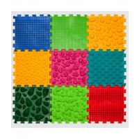 Масажний килимок Ортек Мікс Пазли 9 елементів, 10205