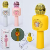 Мікрофон X9 , світло, USBзарядне, 3 кольори, в кор-ці, 8-22,5-8см