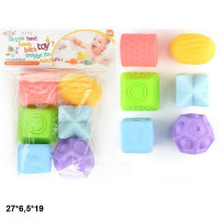 Набір текстурних іграшок 2309 з пищалкою 6шт.кул.27*6,5*19