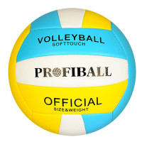 Мяч волейбольный EN 3248 (30шт) офиц.размер, ПВХ 2,7мм, 300-320г, Profiball, 3цвета, в кульке