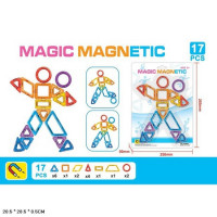 Конструктор магнітний MAGIC MAGNETIC JH8601-3 17дет.лист 28,5*0,5*20,5