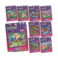 Набір креативної творчості "CRYSTAL MOSAIC KIDS" (20), CRMk-01-01,02,03,04...10