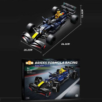 Конструктор JZH 050 (24) “Машина”, розмір 56х26х13 см, масштаб 1:10, гумові шини, в коробці
