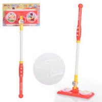 Набір для прибирання 35878 (18шт) швабра, 64см, муз, звук, світло, на бат-ці, в слюді, 28-68-6см