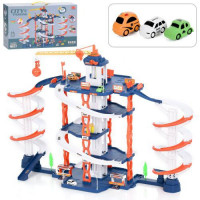 Гараж A333-255H (10шт) 84-34-в56см, 5 поверхів, ліфт, кран, машинки, в кор-ці, 54-30,5-12см